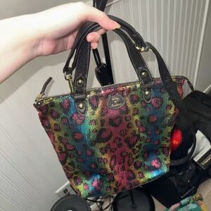 Juicy Couture Vibrant Leopard Tote with Black Accents